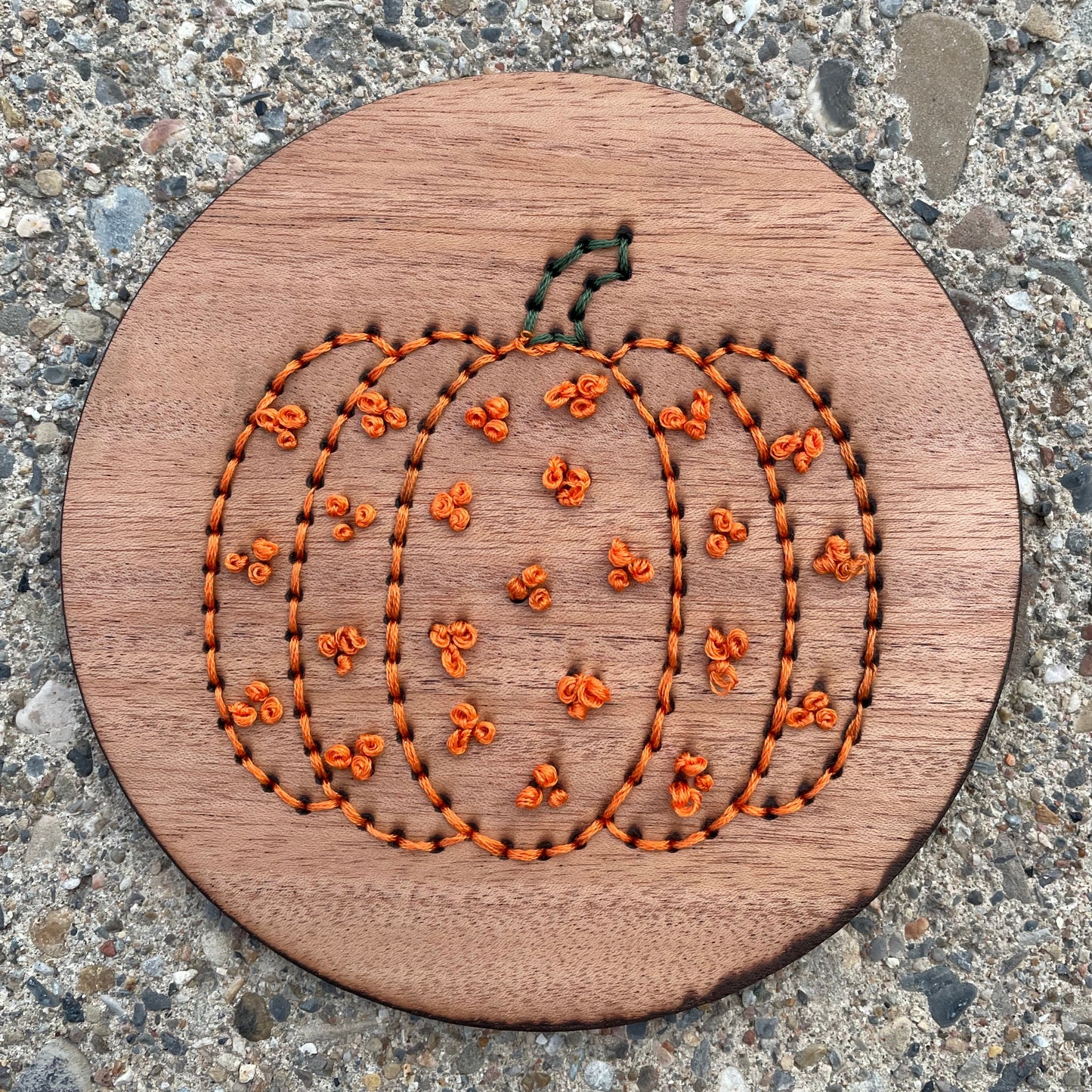 Pumpkin Embroidery Board DIY