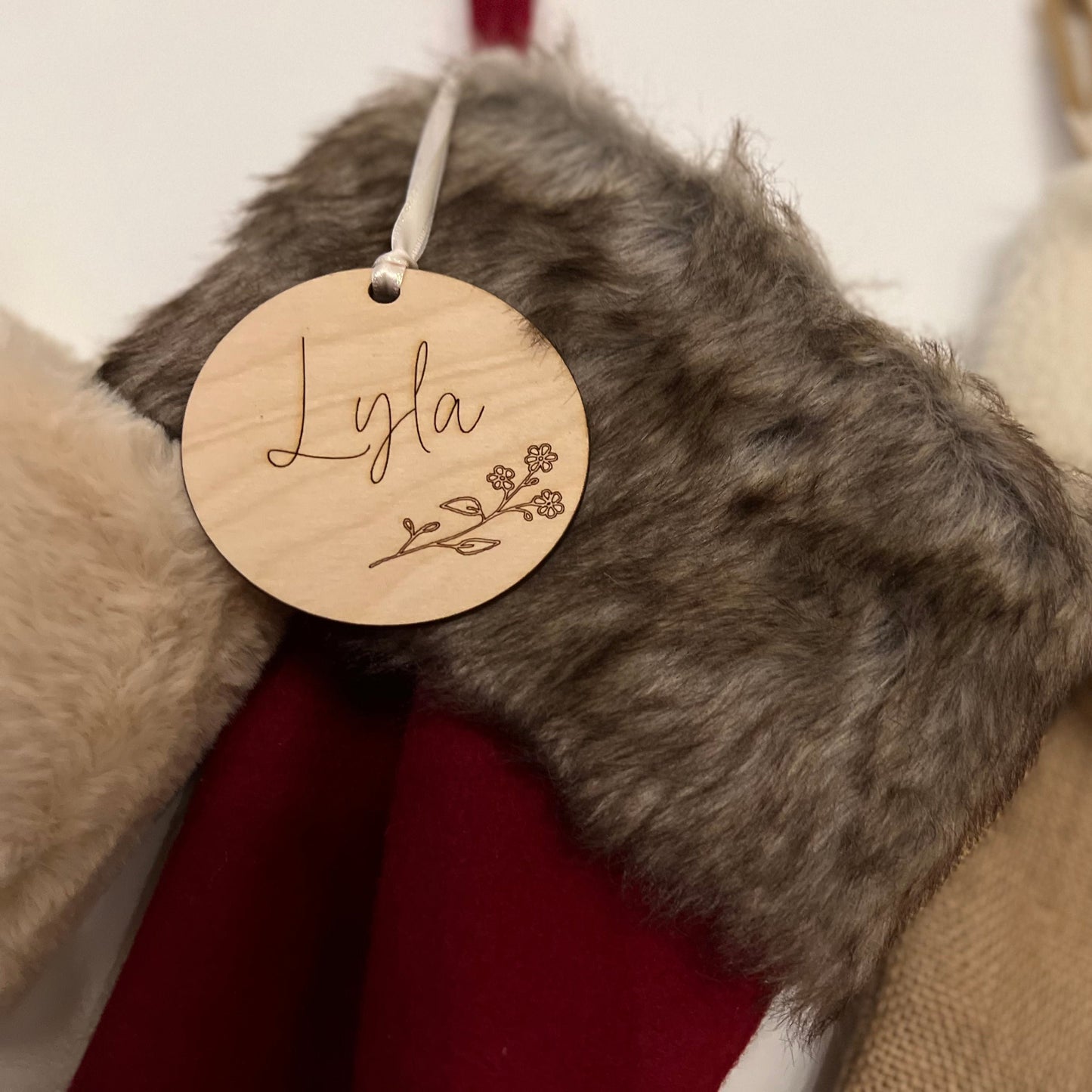 Christmas Stocking Round Tags