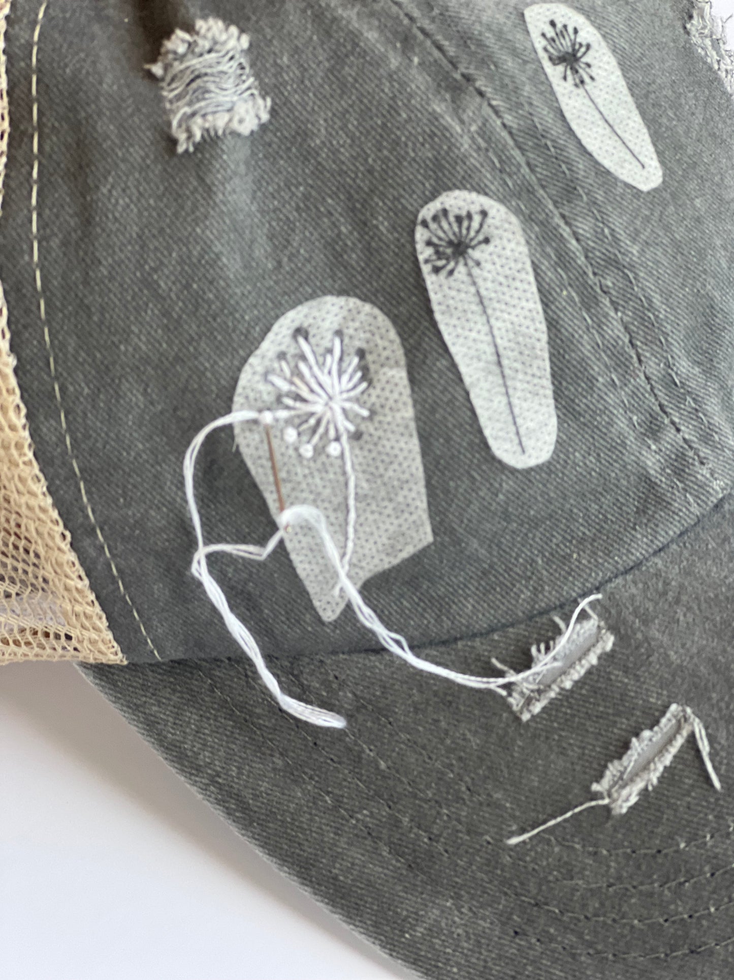 Criss Cross Hat Embroidery Kit DIY