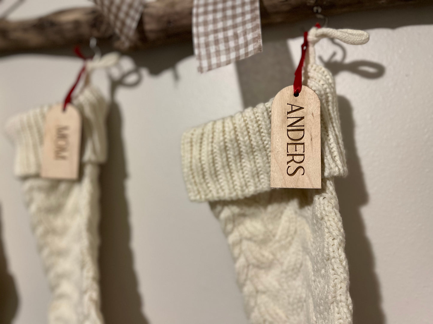 Christmas Stocking Rectangle Tags