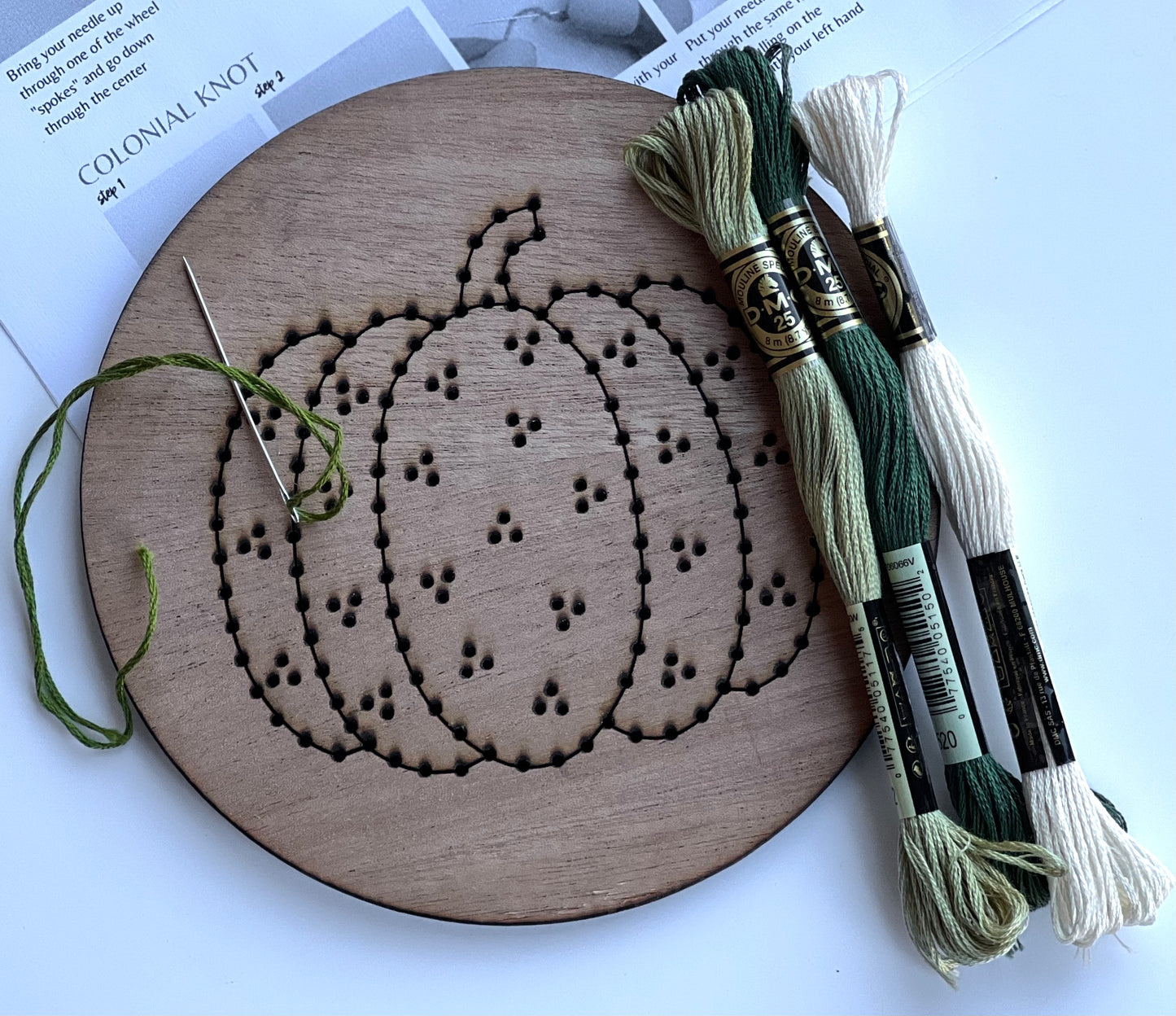 Pumpkin Embroidery Board DIY