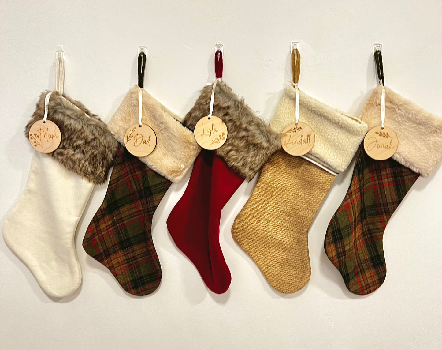 Christmas Stocking Round Tags