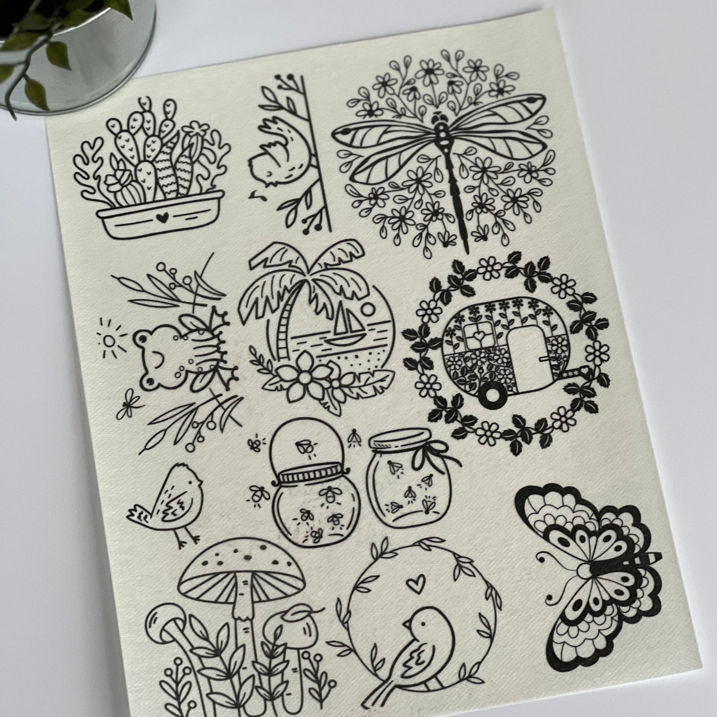 Stick-Stitch-Birds-Insects-Floral-Travel