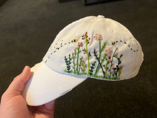 Criss Cross Hat Embroidery Kit DIY