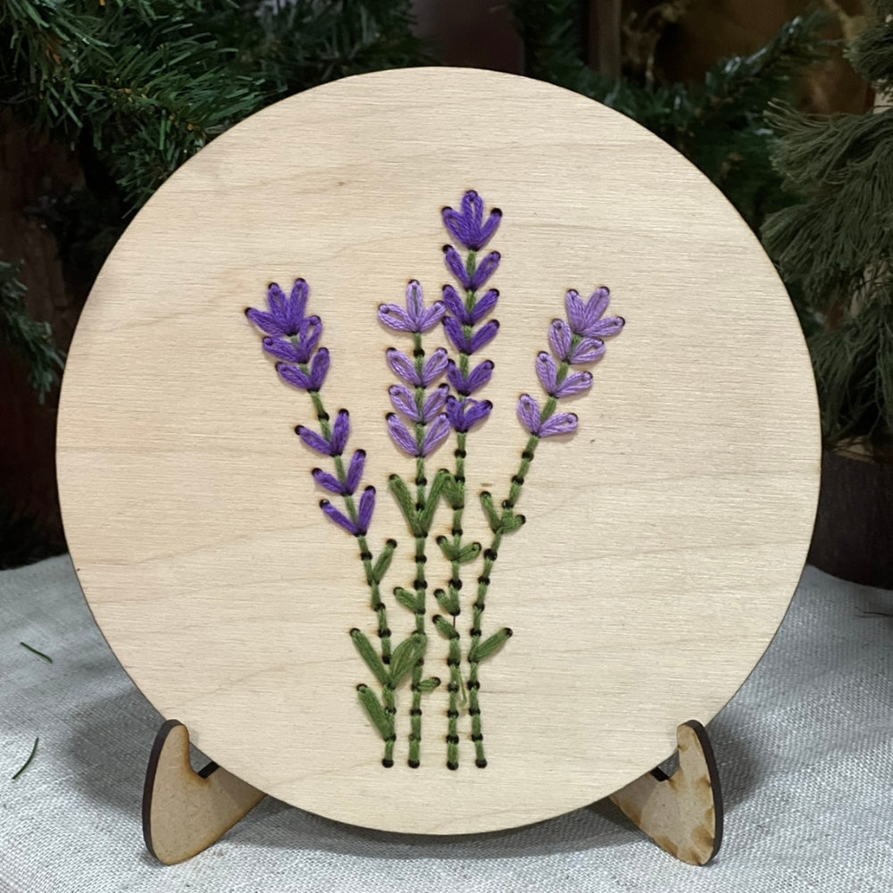 embroidery lavender flower Lavender Embroidery Board DIY