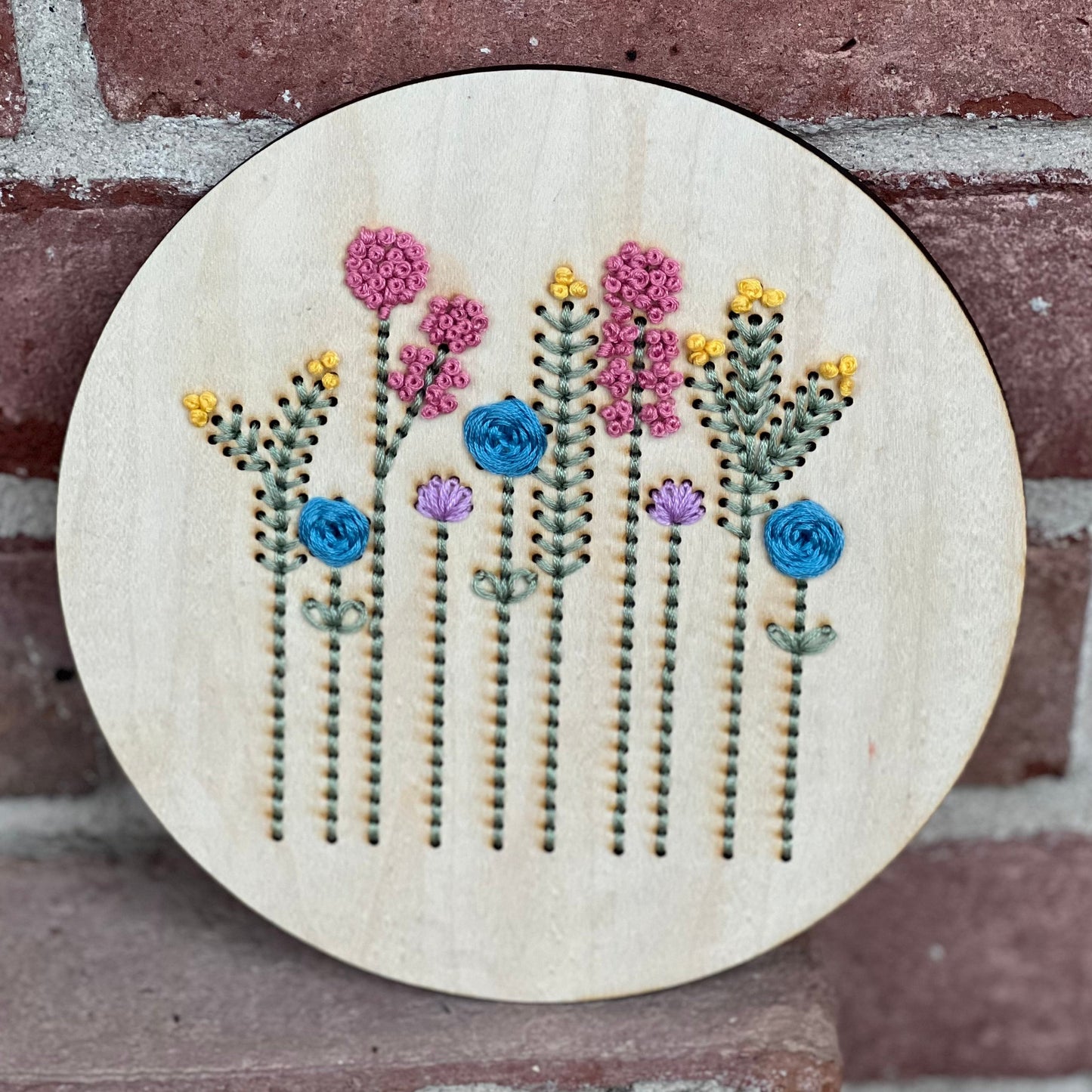 Spring Floral Embroidery Board DIY
