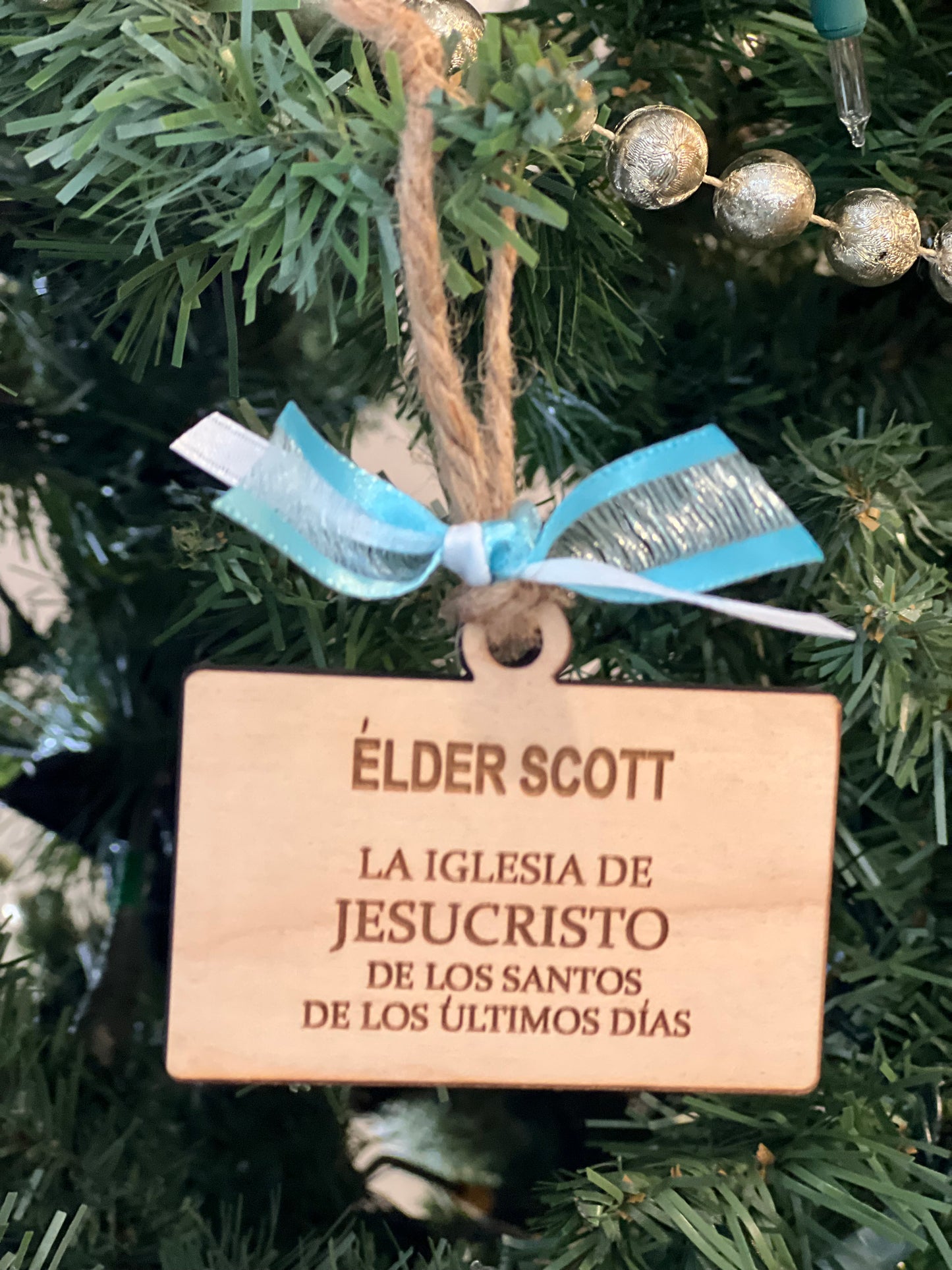 Missionary Badge Christmas Ornament
