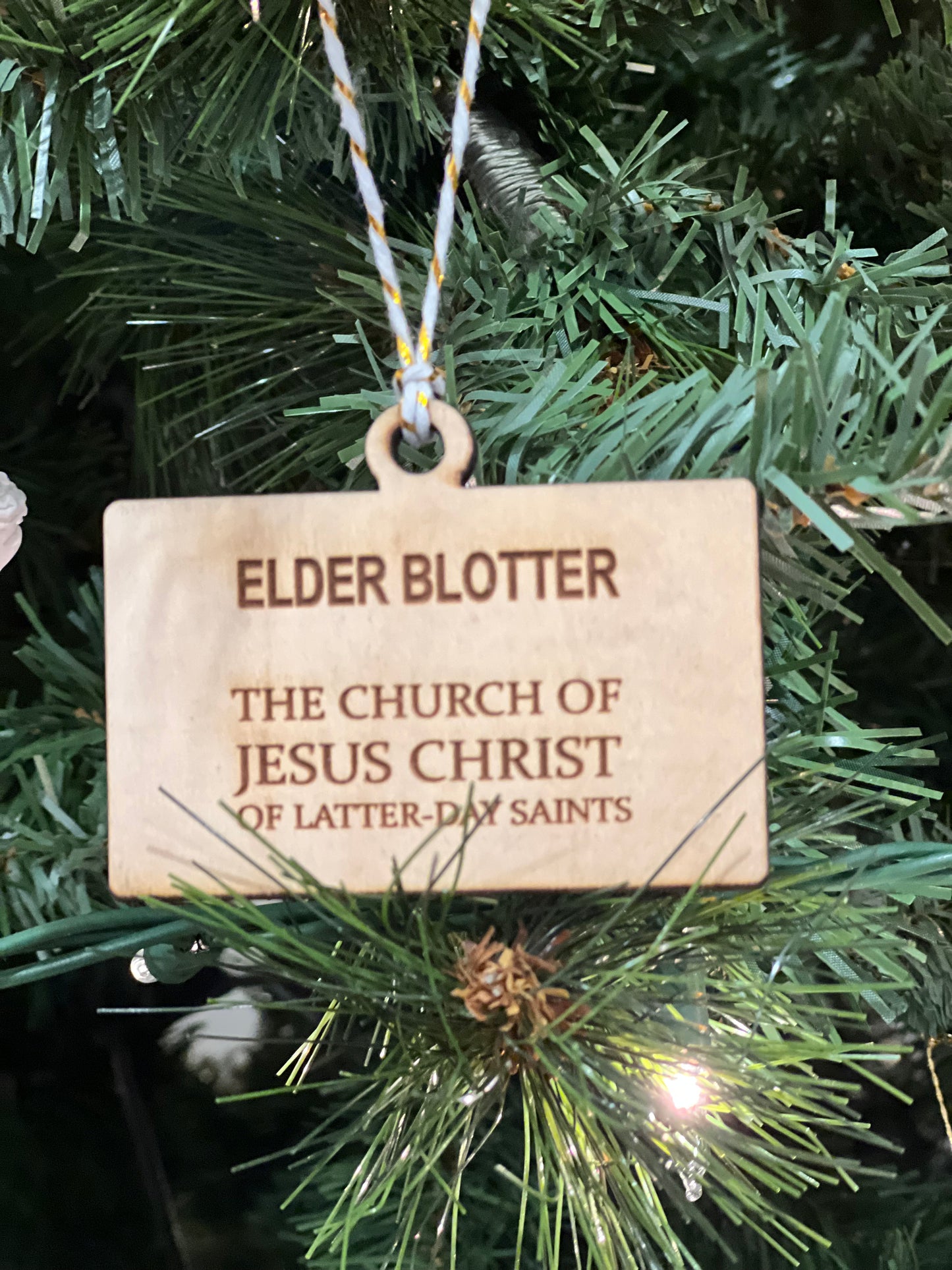 Missionary Badge Christmas Ornament