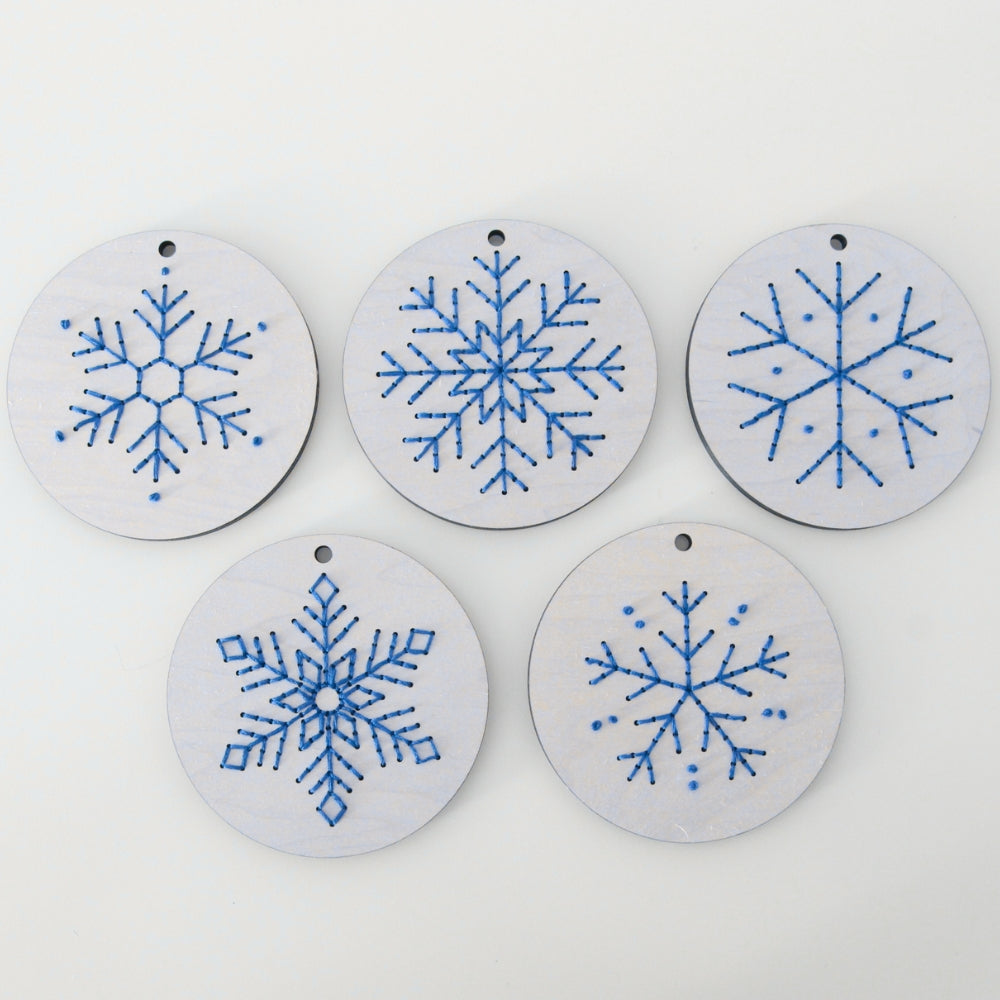 Snowflake Embroidery Boards (Set of 2) DIY