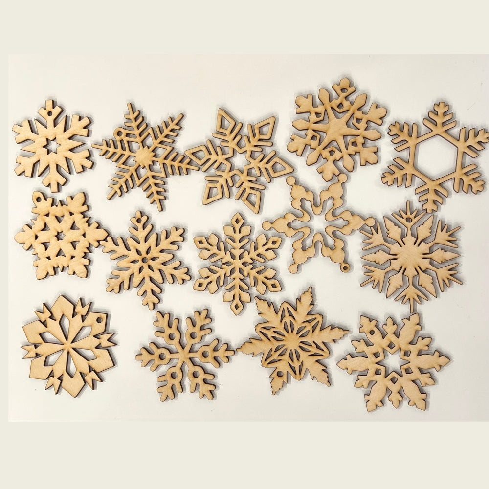 Set of 6 Christmas Ornaments Scandinavian Lace Look